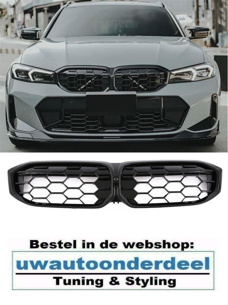 Sport Grill Nieren Glans Zwart M Look Voor Bmw 3 Serie G20 G, Verzenden, Automotive Parts, A.parts@hotmail.nl, Trasmolenlaan 12 3447 GZ Woerden