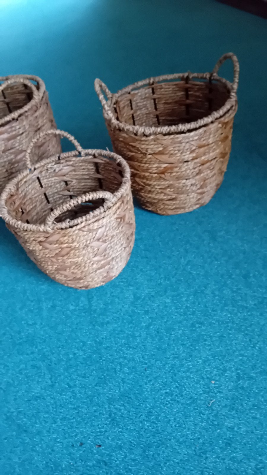 set manden 3 stuks nieuw, Ophalen of Verzenden, Nieuw, Rond, Riet