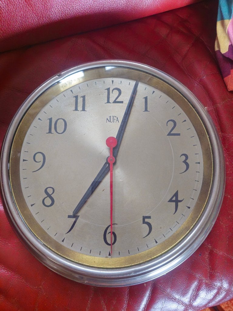 Vintage Nufa Elektrische klok, Ophalen of Verzenden