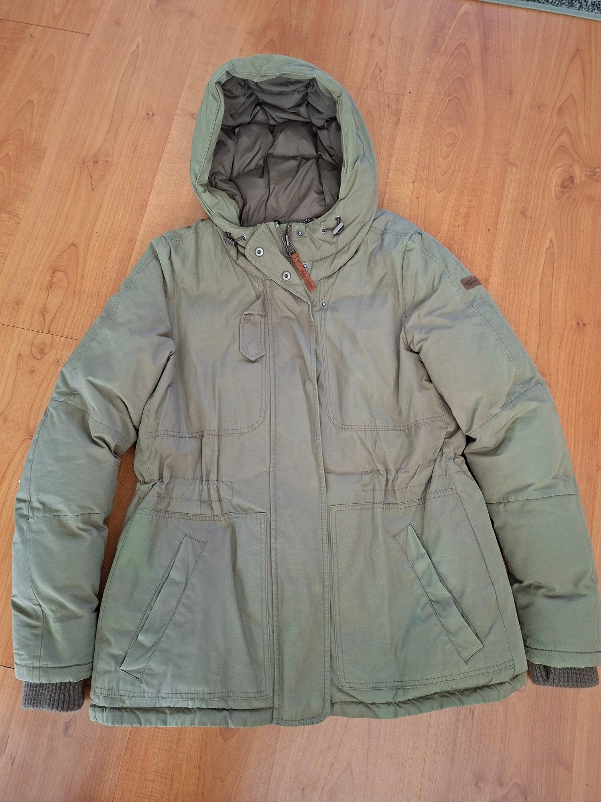 Moscow Parka Legergroen winterjas mt L, Maat 38/40 (M), Ophalen of Verzenden, Groen, Moscow