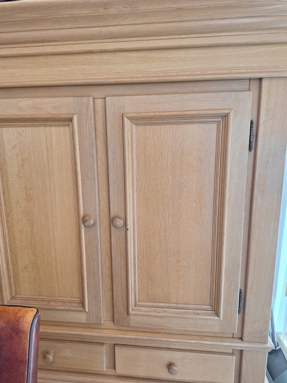 mooie klassieke blank eiken kast met 2 deuren en lades, Huis en Inrichting, Ophalen, Gebruikt, 25 tot 50 cm, 150 tot 200 cm