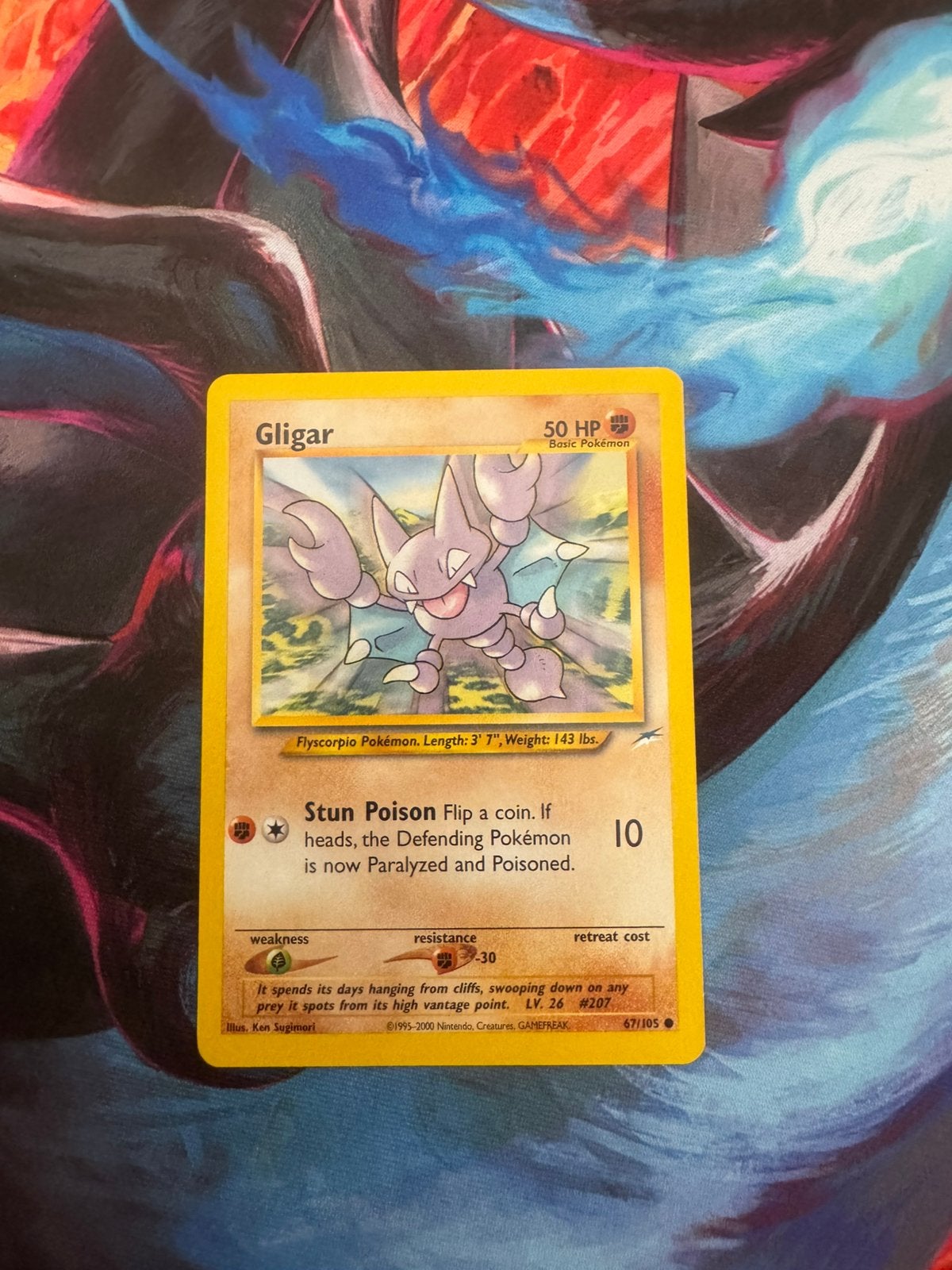 Pokémon kaarten Gligar #67, Ophalen of Verzenden, Zo goed als nieuw