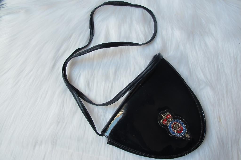 Navy pattern shoulder bag, Ophalen of Verzenden, Gebruikt, Blauw, Schoudertasje