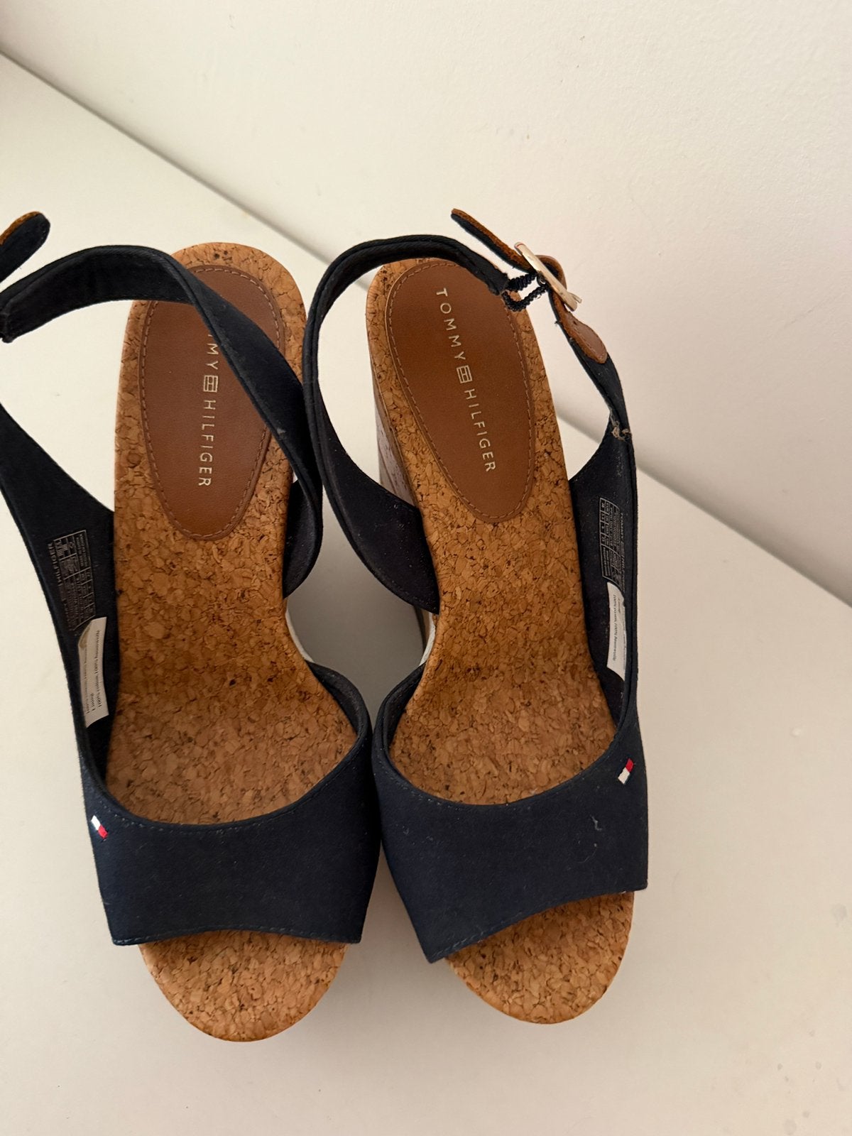 Tommy Hilfiger sandalen, Ophalen of Verzenden, Zo goed als nieuw, Blauw, Sandalen of Muiltjes