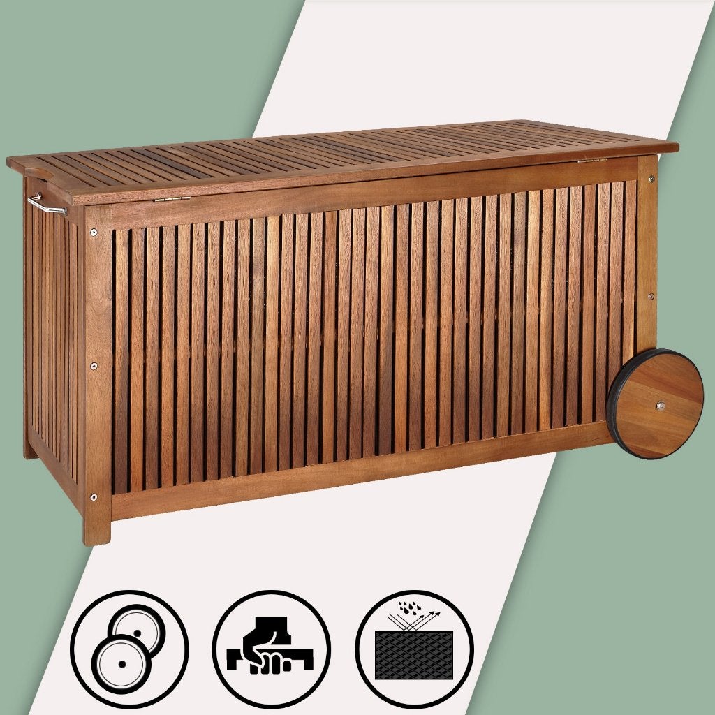 Opbergbox tuinkist met wielen 124x52x58cm GRATIS BEZORGD!, Tuin en Terras, Verzenden, Nieuw, Nvt, Nvt