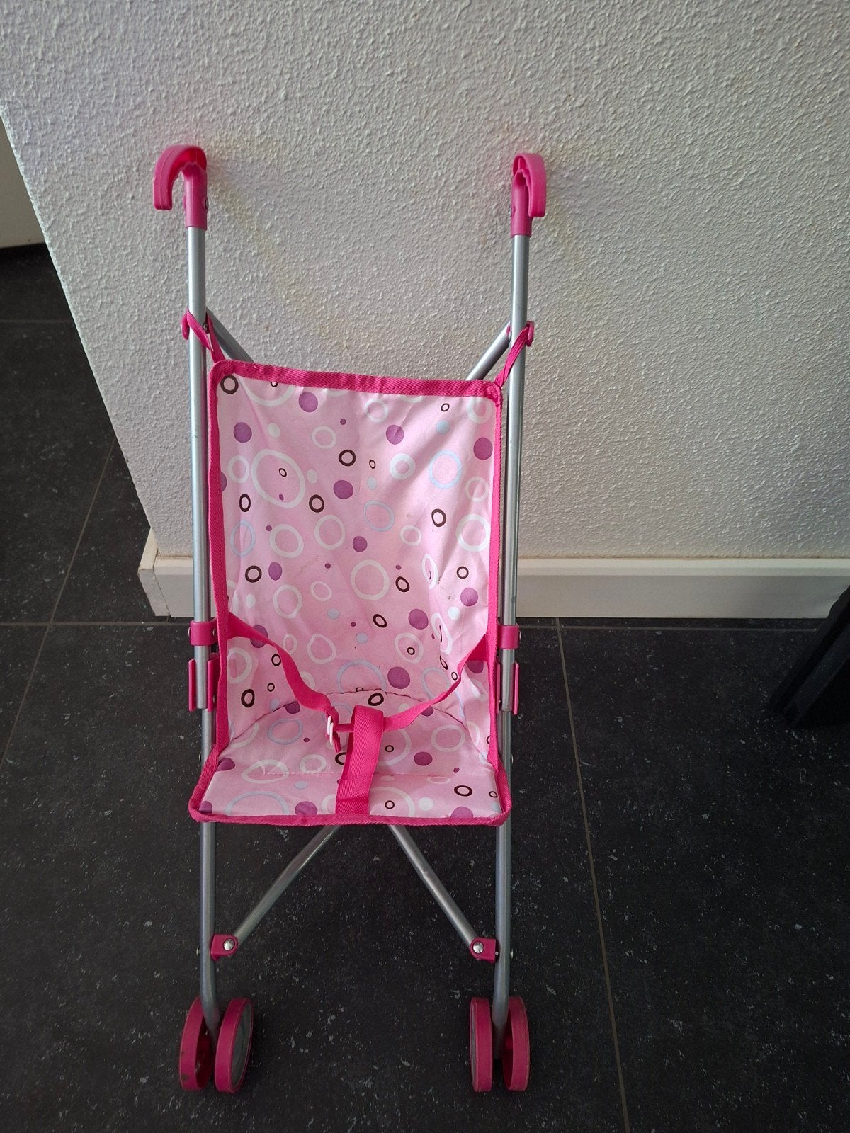 Roze poppenbuggy met stippen, Ophalen, Nieuw, Overige typen