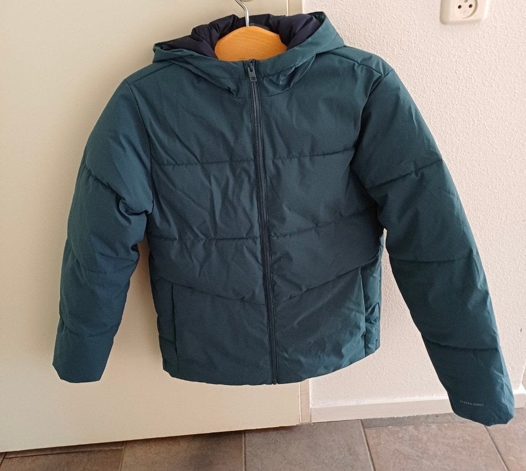 Jack & Jones blauwe jas maat 176 Jongen, Kinderen en Baby's, Nieuw, Ophalen of Verzenden, Jas, Jongen