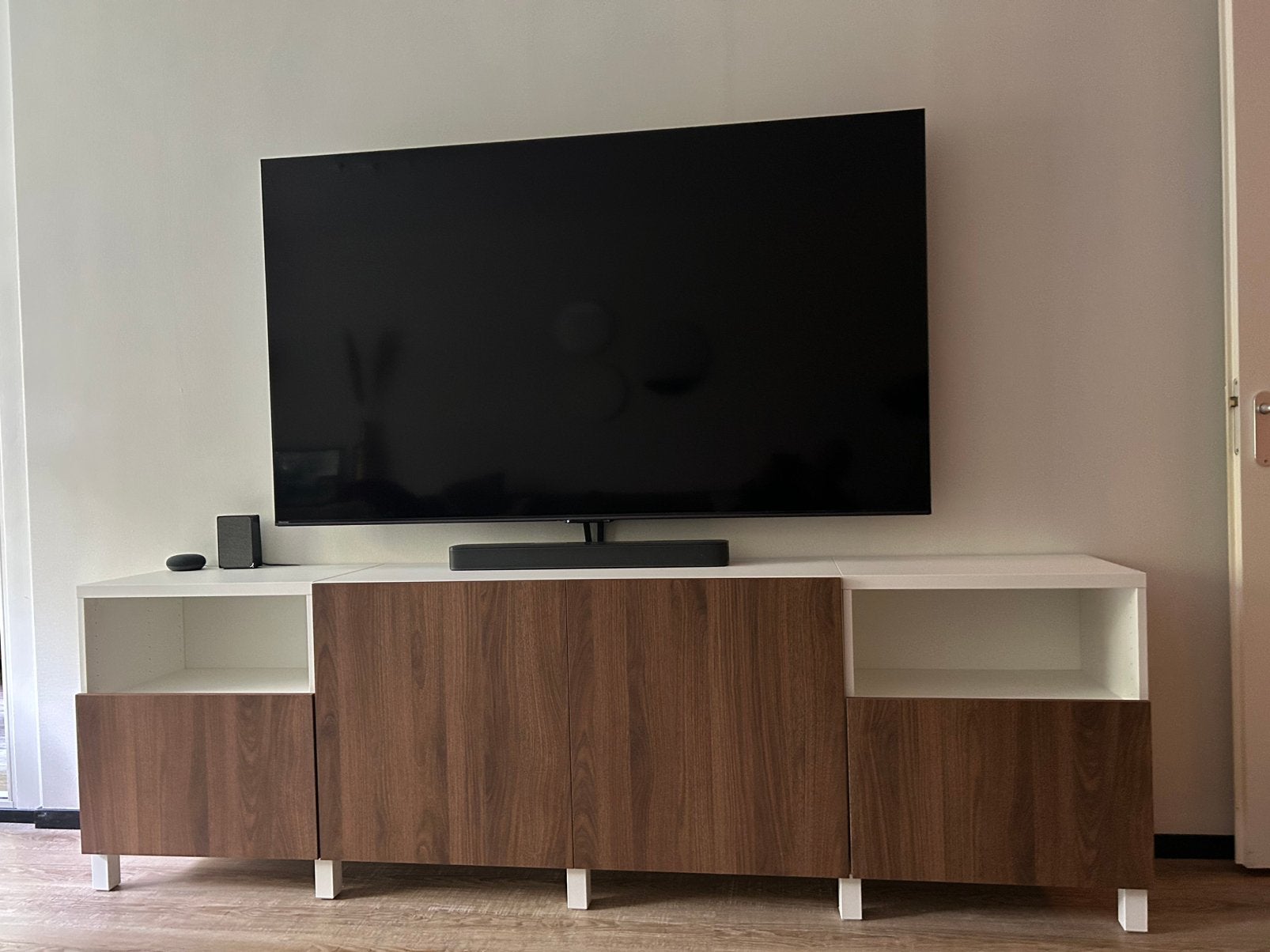 Mooie Besta tv meubel, Ophalen of Verzenden, Zo goed als nieuw, 200 cm of meer, Minder dan 100 cm