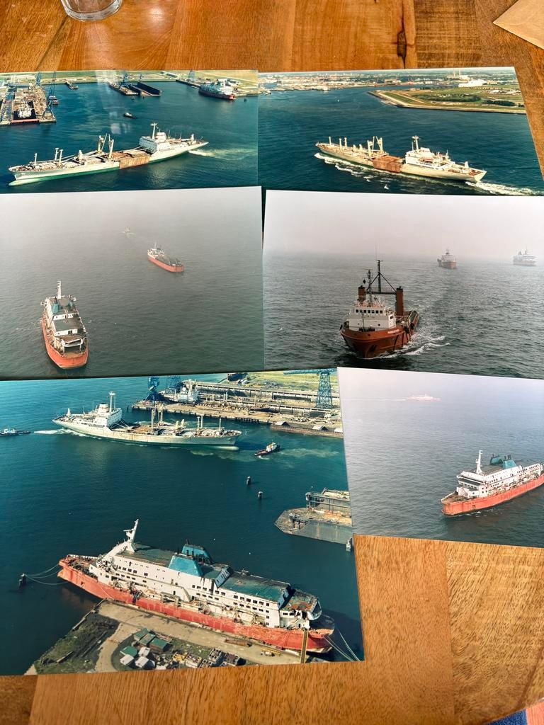 Fotoserie wrak Herald of Free Enterprise Vlissingen, Ophalen of Verzenden, Gebruikt, Motorboot of Zeilboot, Kaart, Foto of Prent