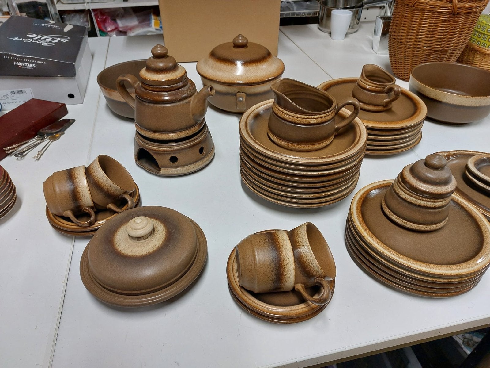 Uitgebreid Gerzit Duitsland Servies - Vintage Bruin, Ophalen, Gebruikt, Overige merken, Keramiek