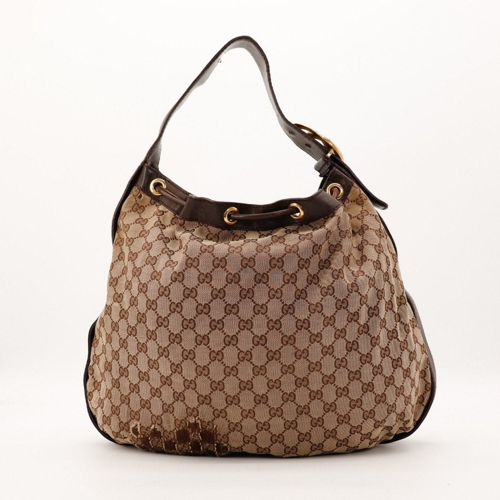 Gucci Interlocking hobotas, Sieraden, Tassen en Uiterlijk, Verzenden, Gebruikt, Zwart, Overige typen