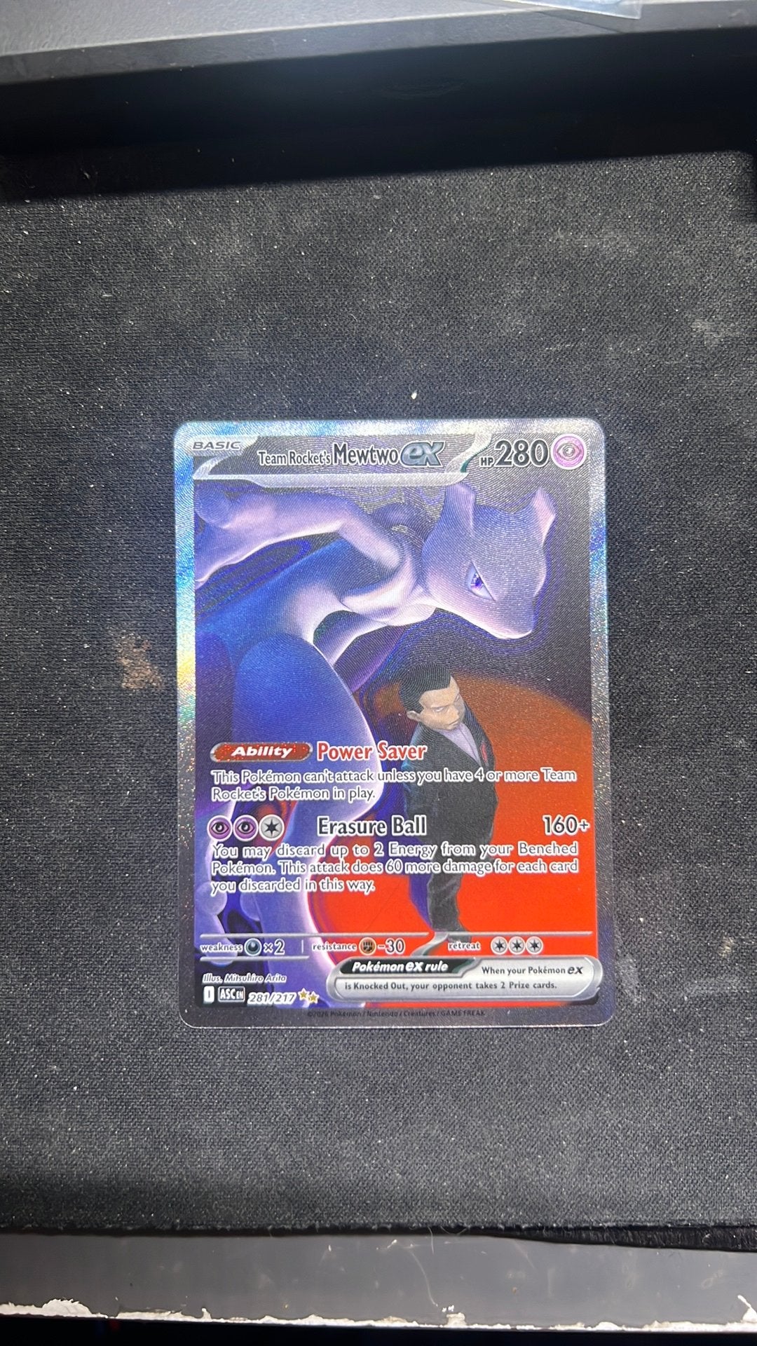 Team Rocket’s Mewtwo ex - Ascended Heroes SIR, Ophalen of Verzenden, Zo goed als nieuw