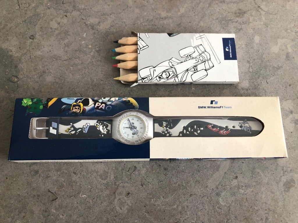 D.013 / BMW-Williams F1 Kinder-horloge [dealer-uitgave], Ophalen of Verzenden, Zo goed als nieuw, Blauw, Jongen of Meisje