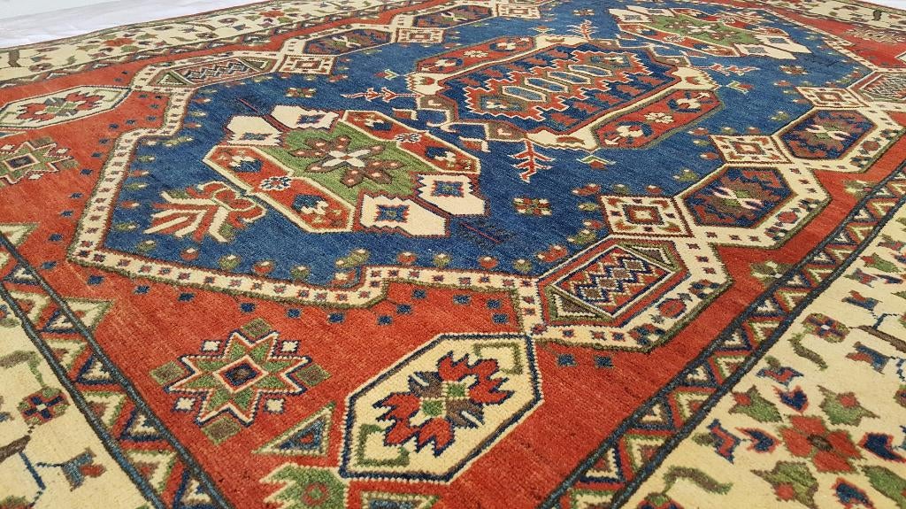 KAZAK Oosters Perzische tapijten 239 x 172/kleed/kelim/Loper, Www.simatapijten.nl, 150 tot 200 cm, Ophalen of Verzenden, Info@simatapijten.nl