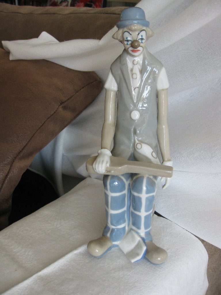 Casades, Spaans beeldje van een clown met gitaar., Verzamelen, Ophalen of Verzenden, Zo goed als nieuw, Mens