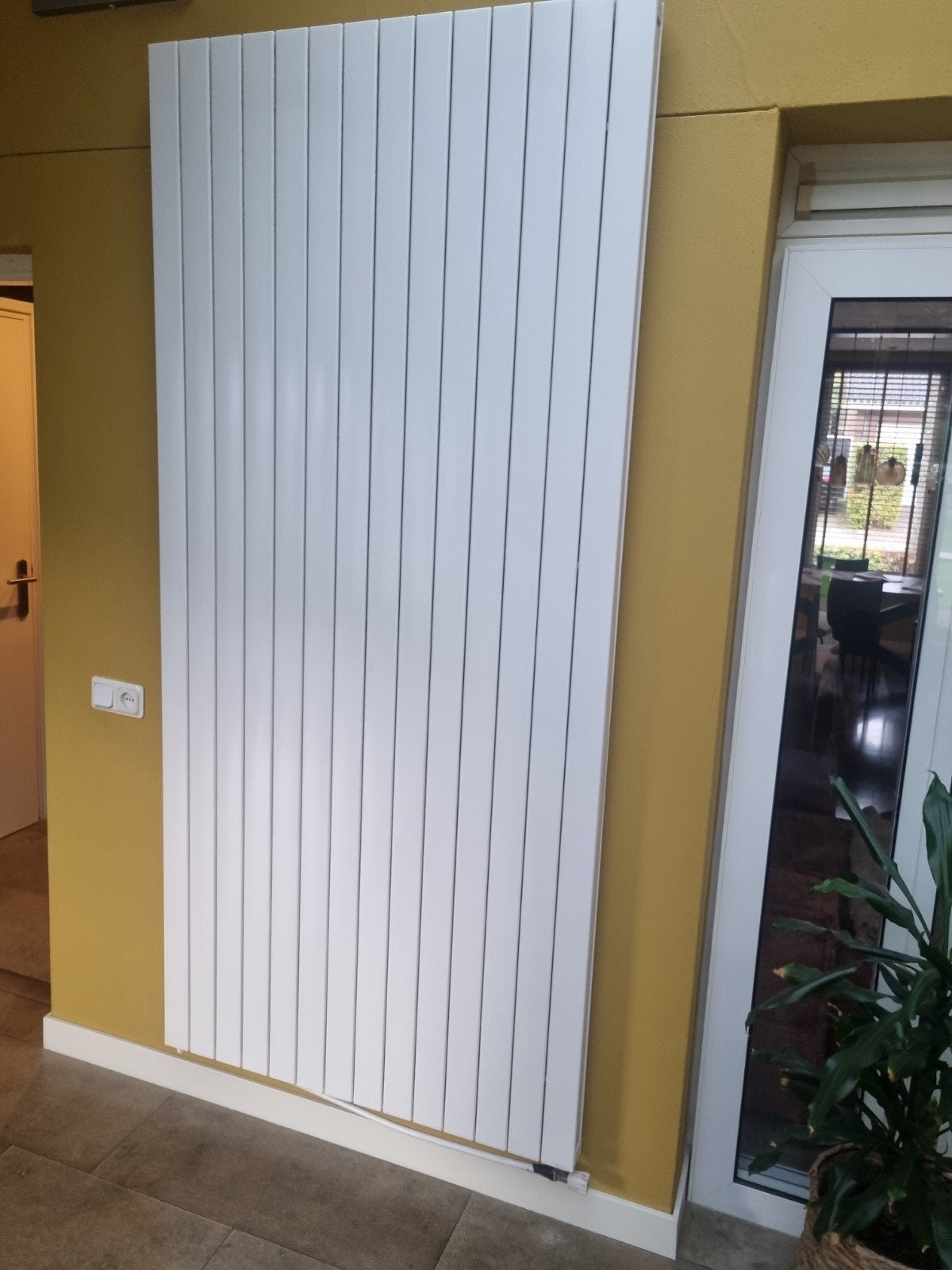 Design radiator 218x100cm dubbelplaat onderaansluiting, Ophalen, 30 tot 80 cm, Radiator, Zo goed als nieuw