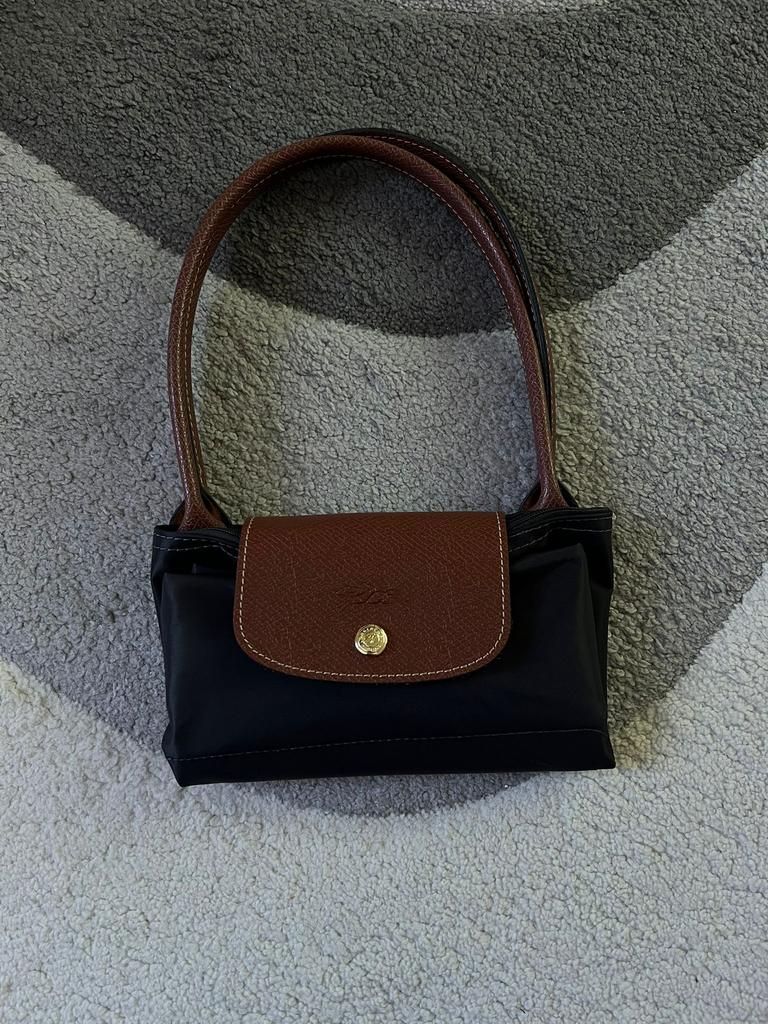 Mini longchamp, Ophalen of Verzenden, Zo goed als nieuw, Blauw, Handtas