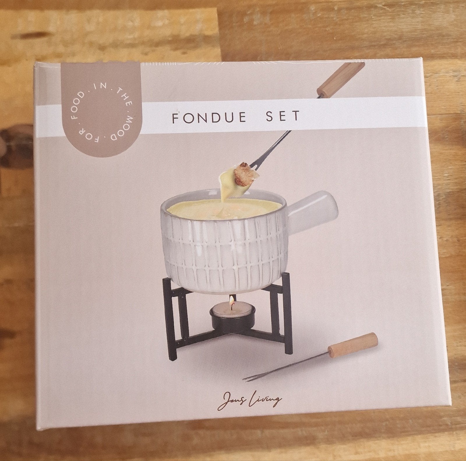 Jens Living Fondue Set - Nieuw in doos, Witgoed en Apparatuur, Ophalen of Verzenden, Nieuw, Brander, Fondueset