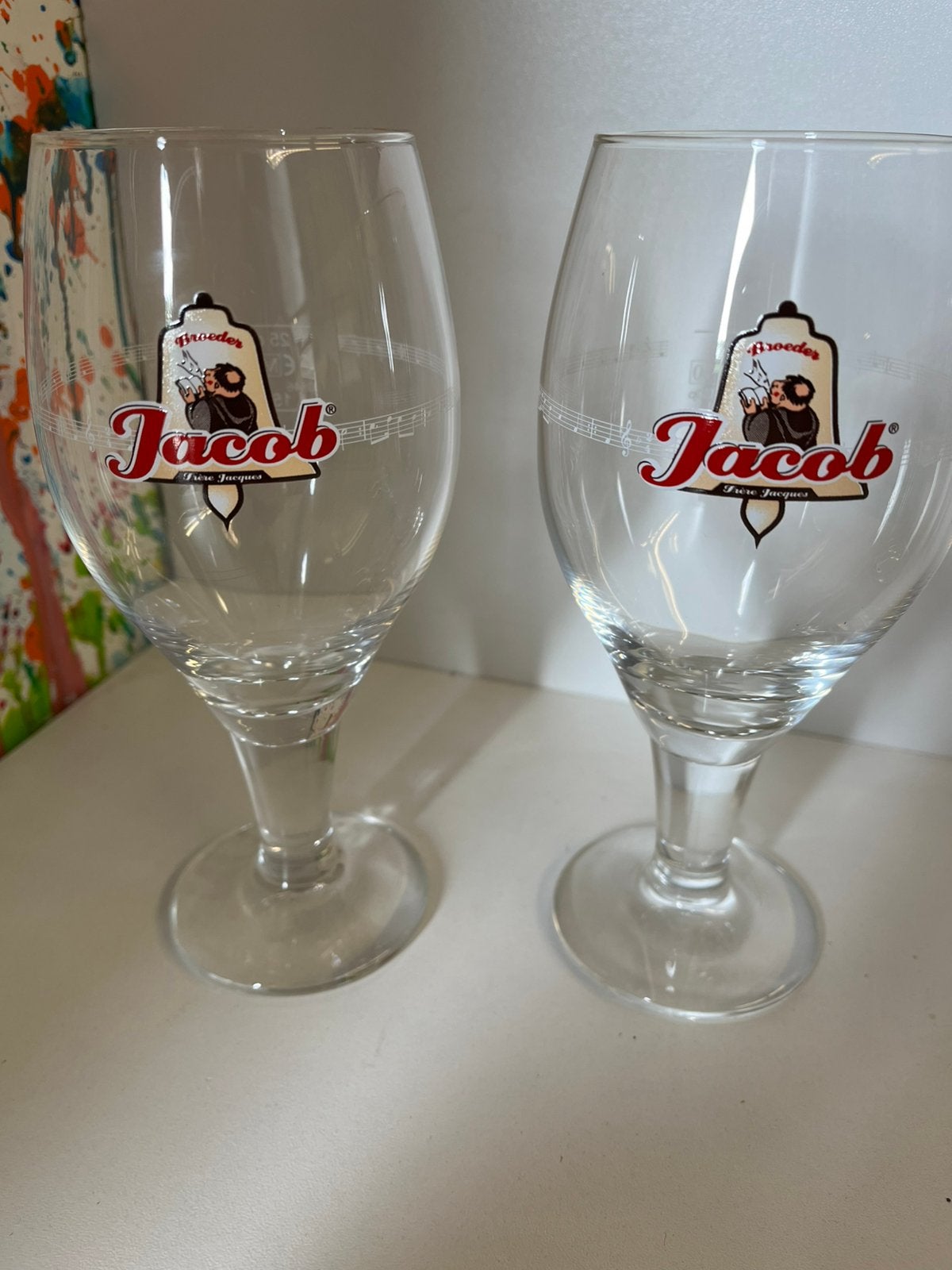 Broeder Jacob bierglazen set van 6 glazen, Ophalen of Verzenden, Nieuw, Glas of Glazen, Overige merken