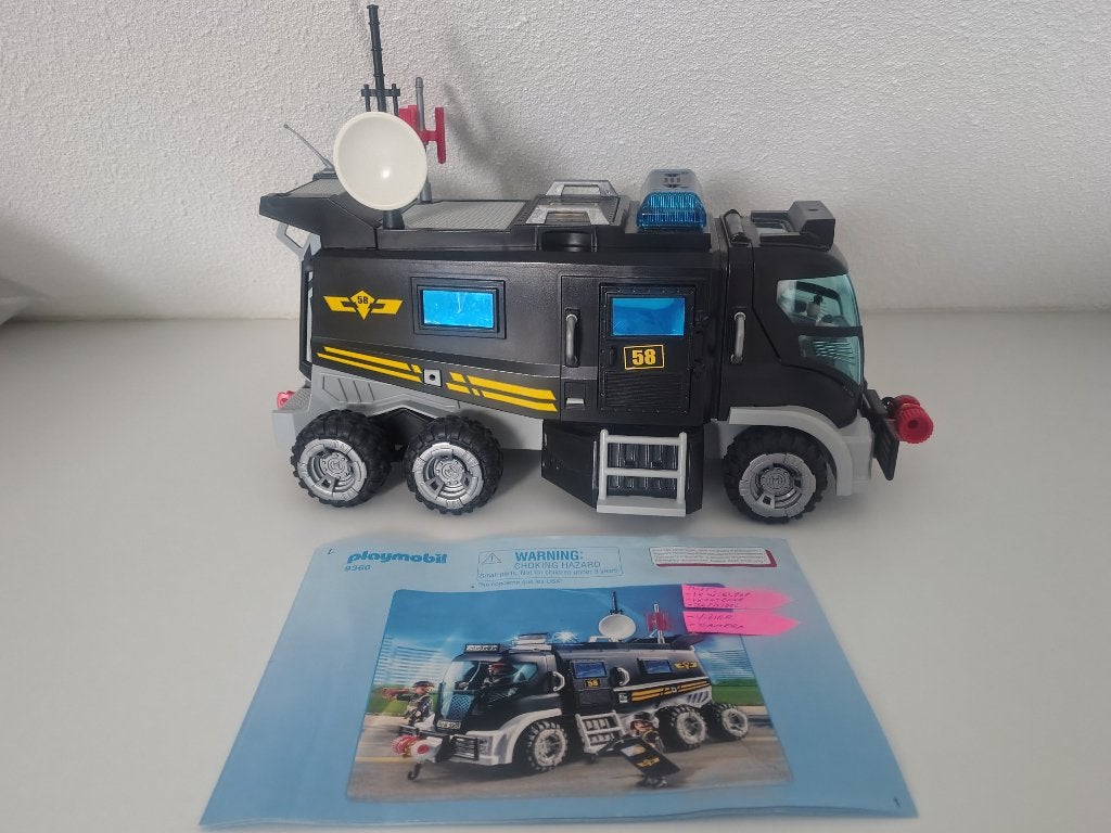 Playmobiel SIE-truck met licht en geluid, Gebruikt, Complete set, Overige typen, Ophalen of Verzenden