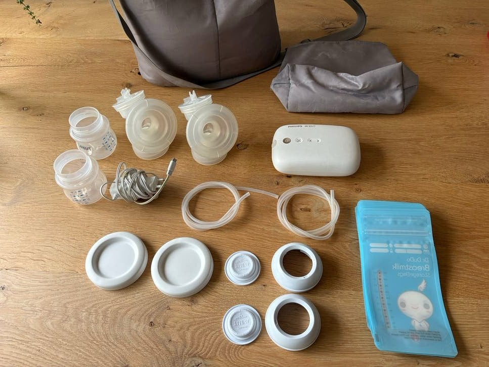 Philips Avent SCF398 elektrische borstkolf. Gesloten systeem, Ophalen, Gebruikt, Inclusief tas, Borstkolf
