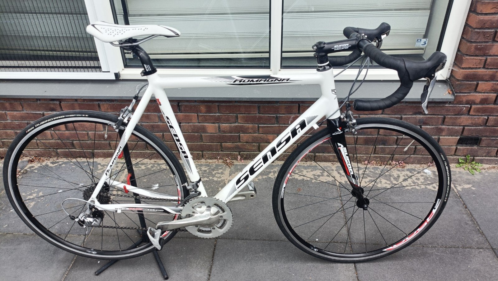 Sensa Romagna racefiets, 28 inch, Velgrem, Zo goed als nieuw, 57 tot 61 cm
