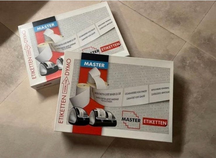 NIEUW - 18 rollen Dymo labels 54x25mm, Ophalen of Verzenden, Nieuw, Etiket