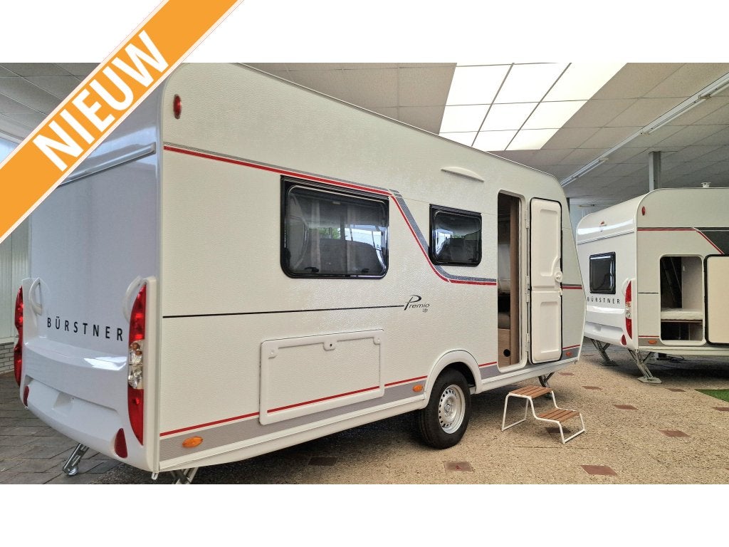 Bürstner Premio Life 480 TL 2 enkele bedden, Caravans en Kamperen, Schokbreker, Standaardzit, Bedrijf, Bürstner