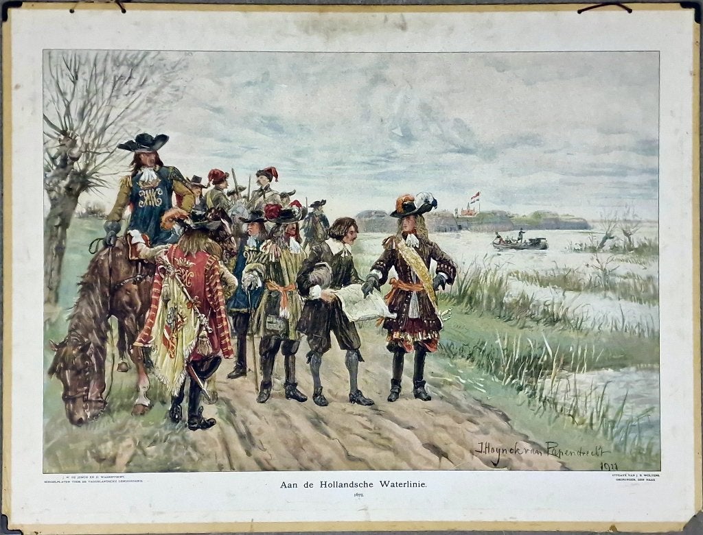 Aan de Hollandsche Waterlinie, 1672. Ingelijst, Ophalen, Geschiedenis