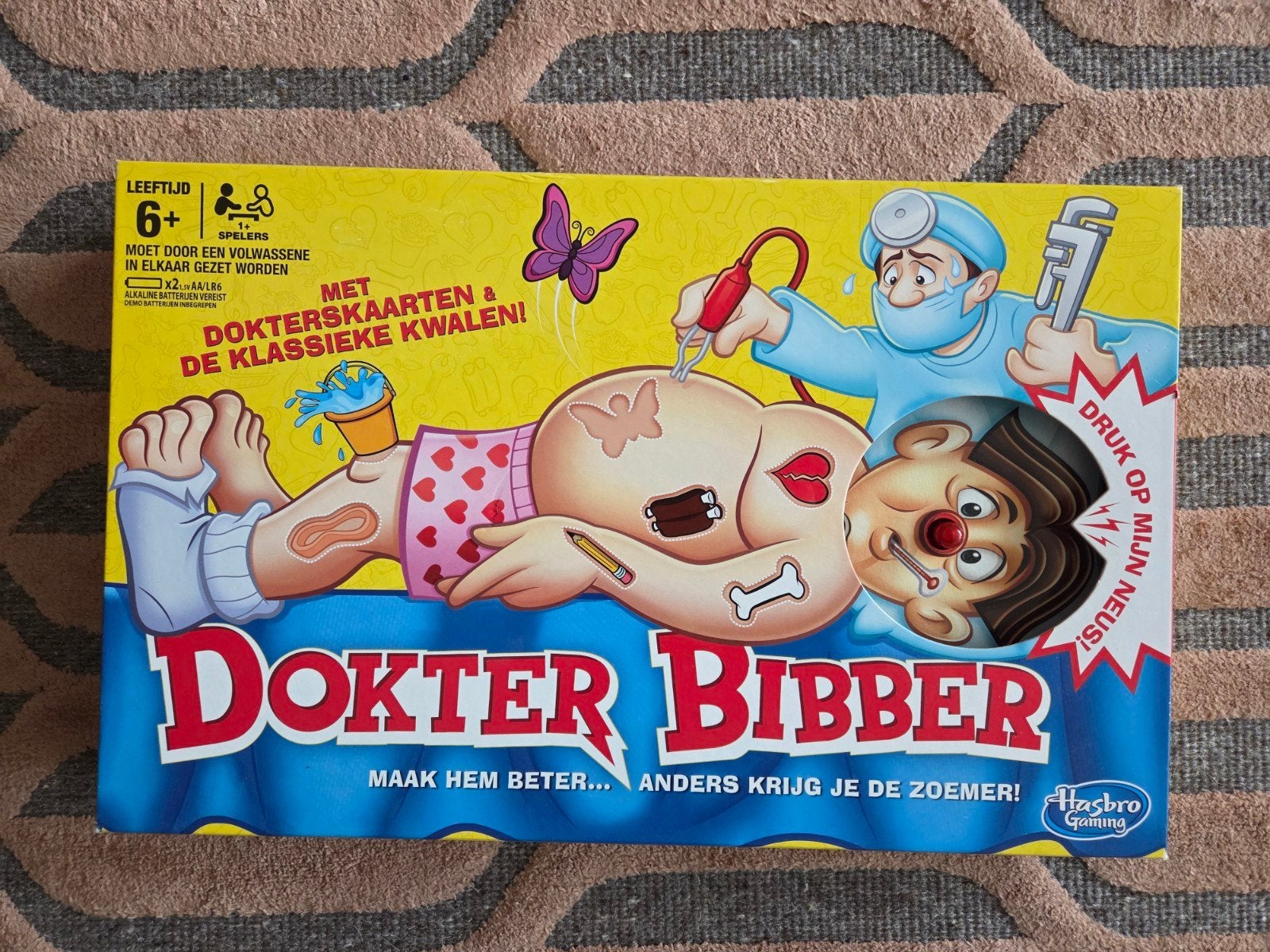 Dokter Bibber spel - Hasbro, Ophalen, Zo goed als nieuw, Jongen of Meisje