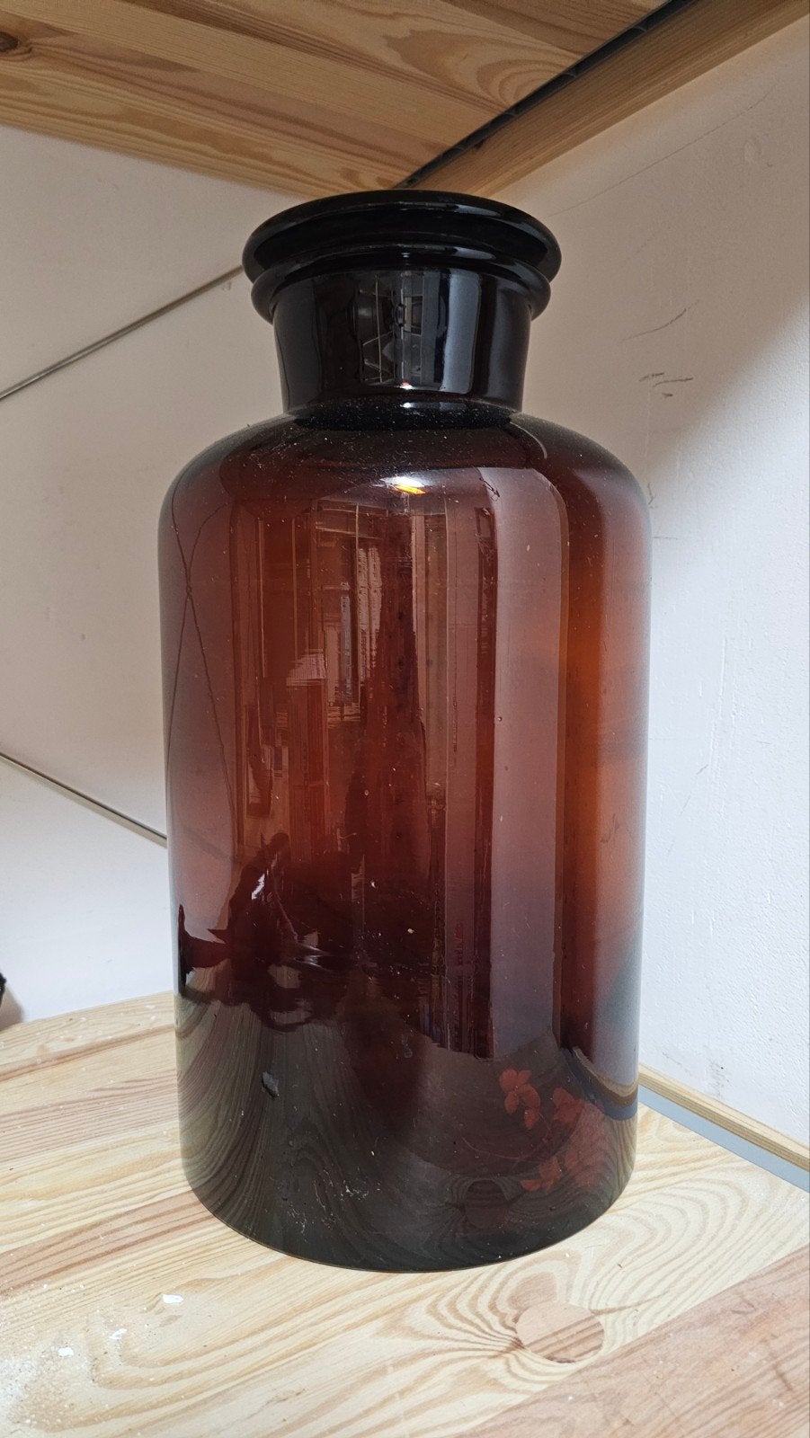 Grote Apothekersfles - Amberkleurig Glas (41 cm), Ophalen