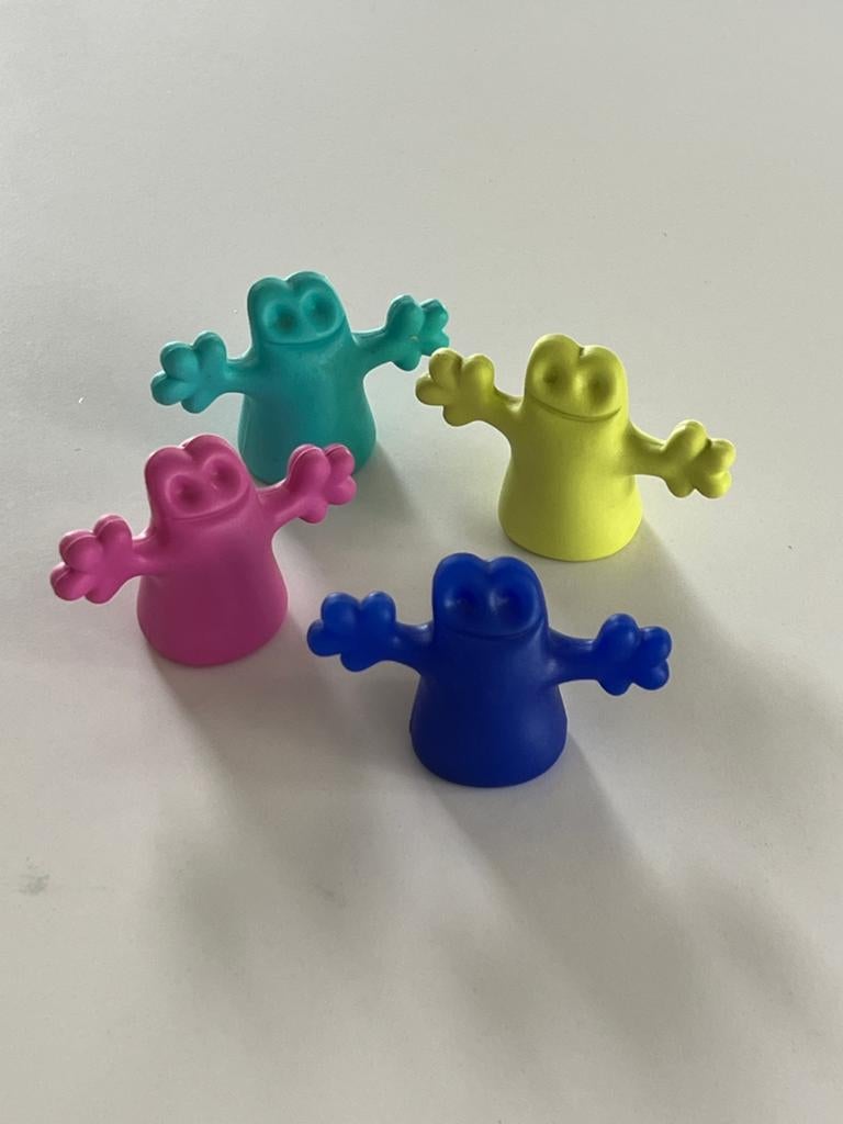 4 Alessi “Carlo” flessenstoppers, design wijnstoppers, Overige typen, Kunststof, Ophalen of Verzenden, Zo goed als nieuw