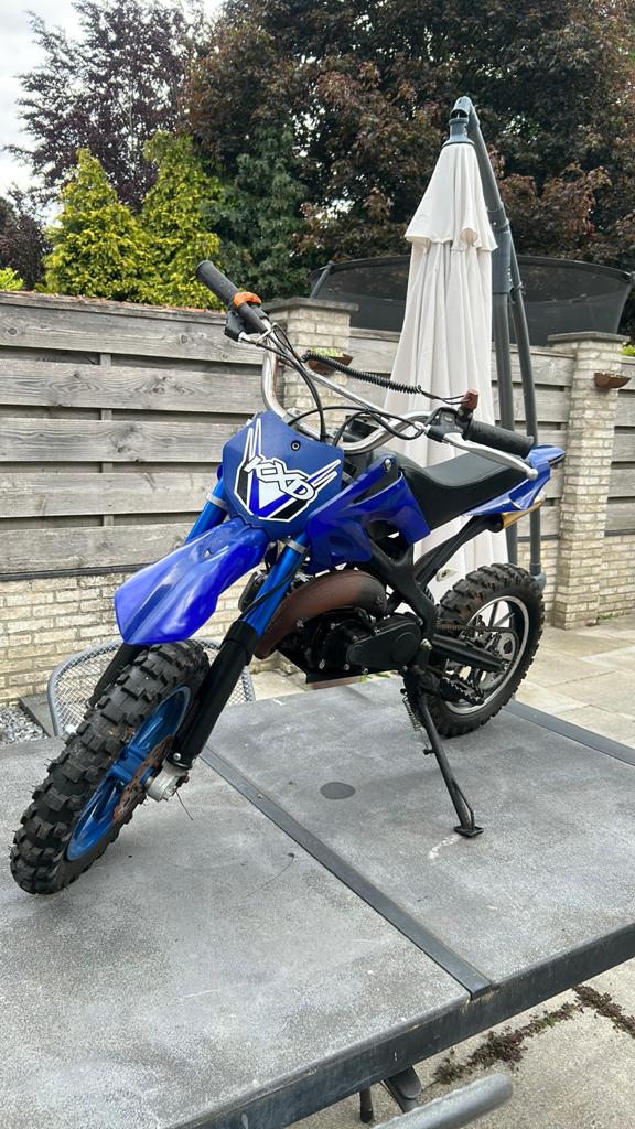 Pitbike 50cc, Fietsen en Brommers, Minibikes, Midibikes en Pitbikes, Velgrem, Ophalen of Verzenden, 50 cc, Pitbike