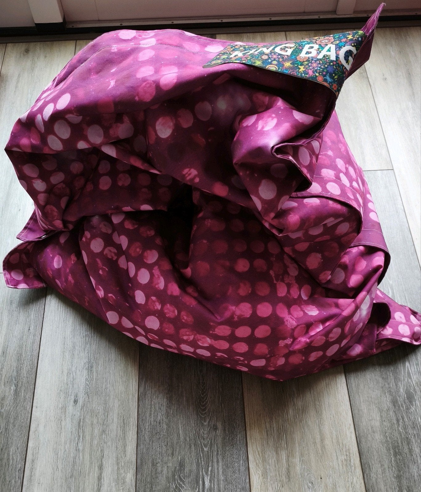Roze zitzak van King bag, Huis en Inrichting, Zitzakken, Ophalen, Gebruikt, Roze