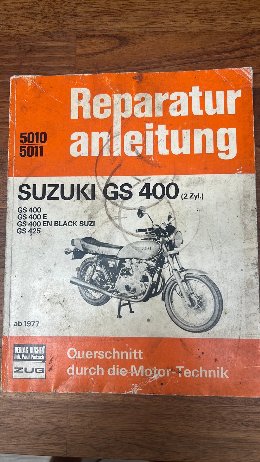 Reparatiehandleiding Suzuki GS 400 (vanaf 1977), Motoren, Handleidingen en Instructieboekjes, Ophalen of Verzenden, Suzuki