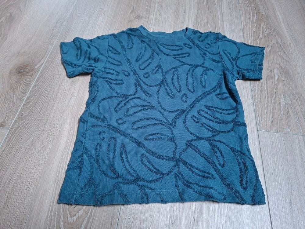 Blauw korte mouw kind shirt Wibra - maat 110/116, Gebruikt, Ophalen of Verzenden, Shirt of Longsleeve, Jongen