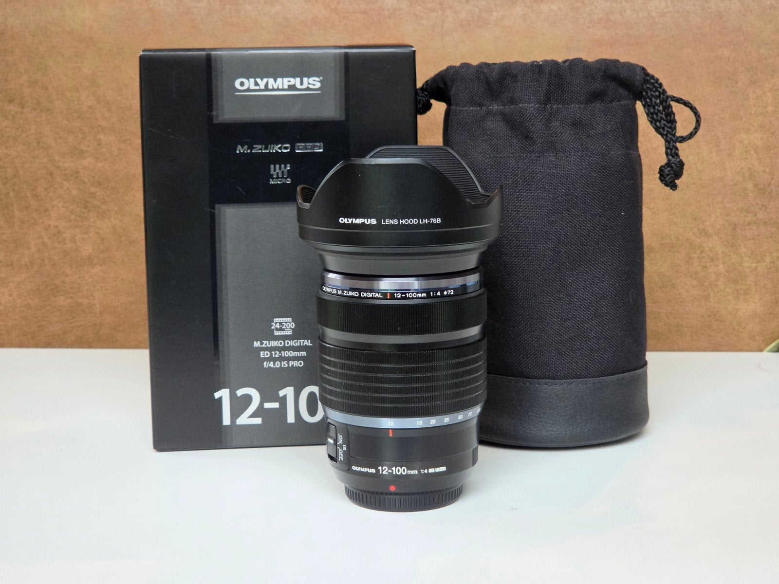 Olympus M.Zuiko Digital ED 12-100mm f/4.0 IS PRO Lens, Ophalen, Micro Four Thirds, Olympus, Zo goed als nieuw