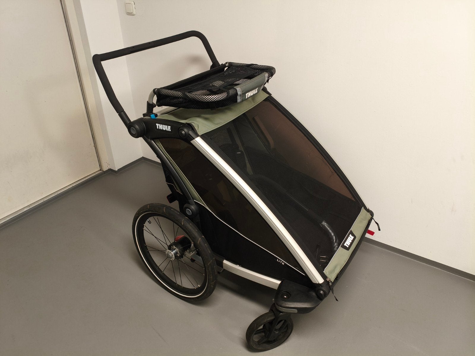 Thule Chariot Lite 2 fietskar/wandelwagen + accessoires, Ophalen, Gebruikt, Opvouwbaar, 40 tot 60 kg