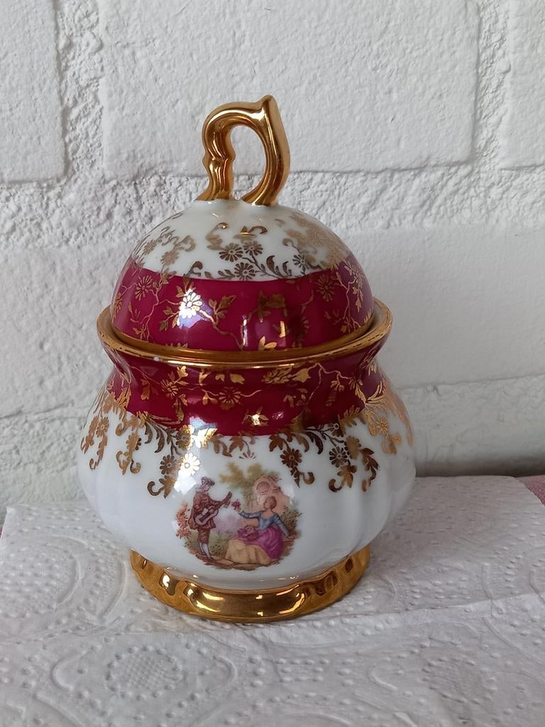 Suikerpotje, bavaria, germany, gold plated.in perfecte staat, Ophalen, Zo goed als nieuw