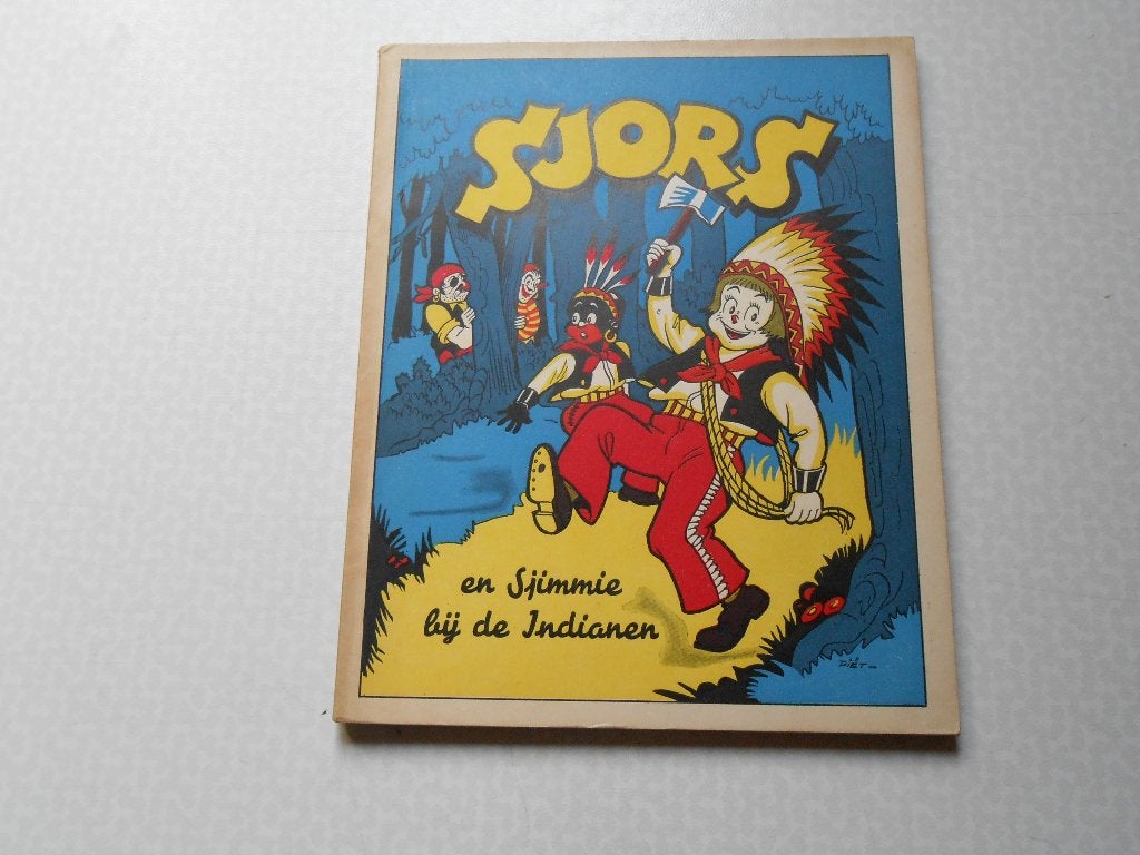 sjors en sjimmie 7a bij de indianen 1ste dr 1951., Boeken, Eén stripboek, Ophalen of Verzenden, Zo goed als nieuw