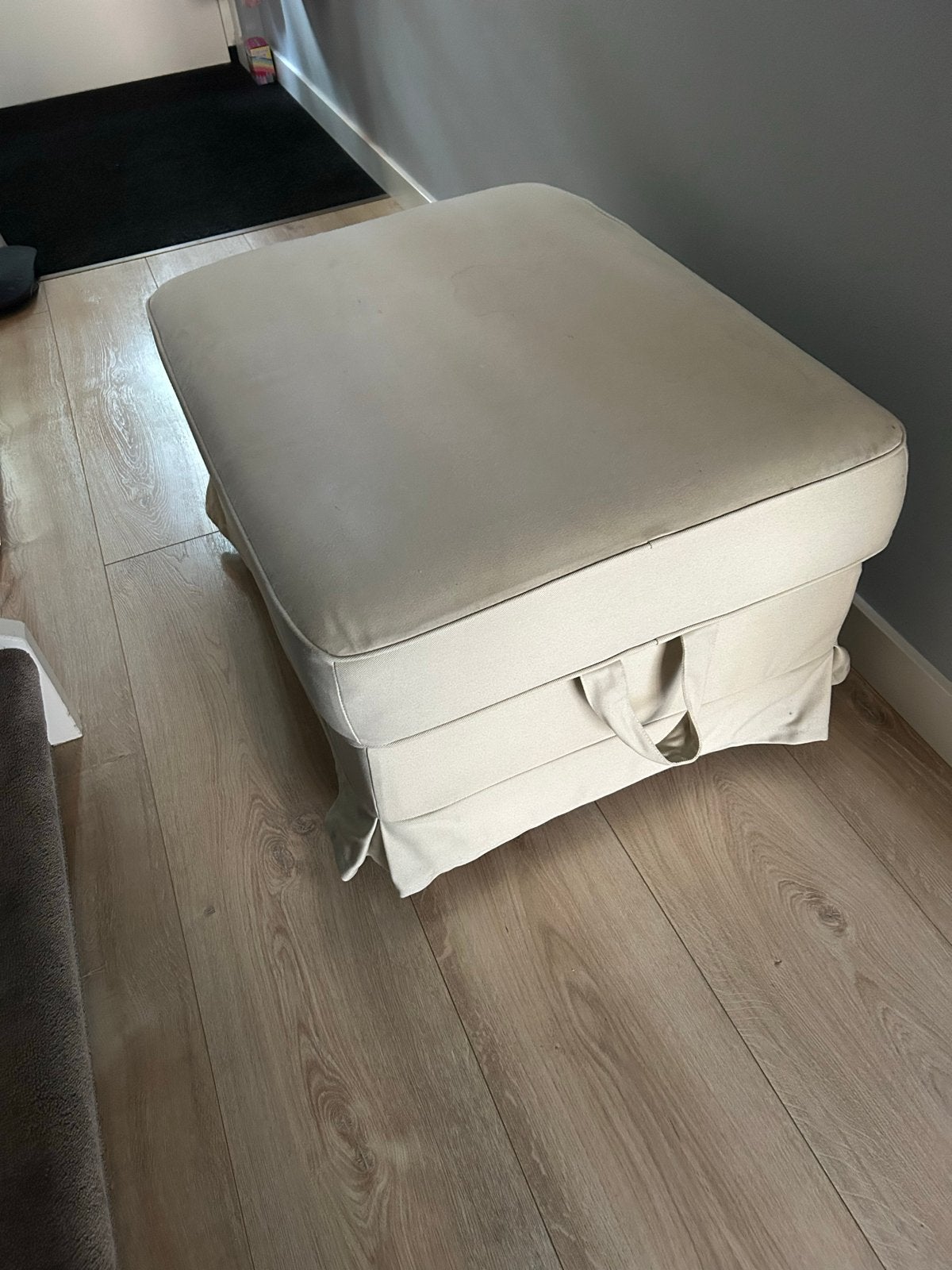 Voetenbank ikea ektorp, Ophalen, Gebruikt, 75 tot 100 cm, Stof