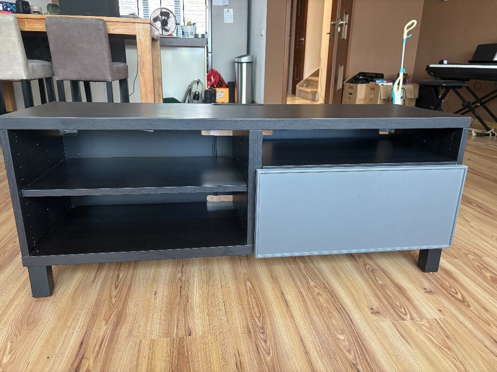Ikea Besta tv-meubel zwart, Ophalen, 100 tot 150 cm, Zo goed als nieuw, Minder dan 100 cm