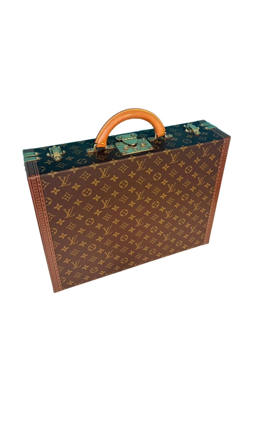 Louis vuitton president trunk koffer vintage zakelijk, Ophalen of Verzenden, Zo goed als nieuw, Leer, Minder dan 50 cm