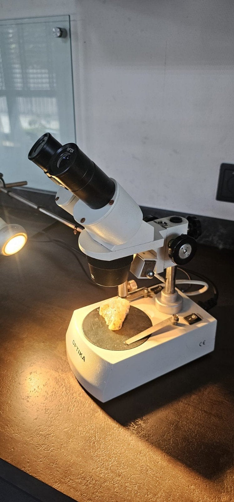 Optika binoculaire stereomicroscoop, Audio, Tv en Foto, Optische apparatuur | Microscopen, Ophalen, Gebruikt, Minder dan 400x