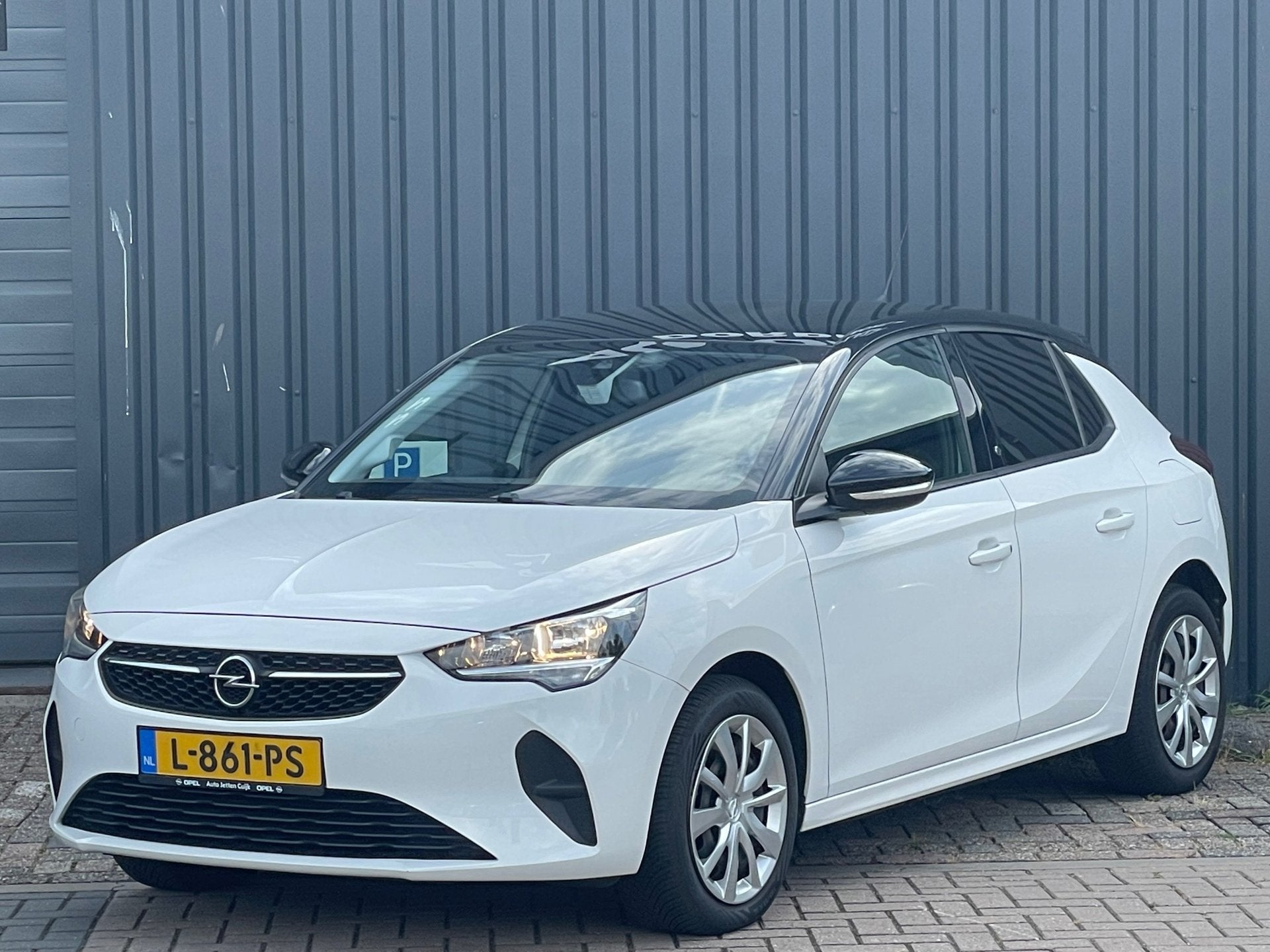 Opel Corsa-e Edition 50 kWh|DealerOnderh|Carplay|Navi|PDC|Cr, 330 km, 136 pk, Gebruikt, Wit