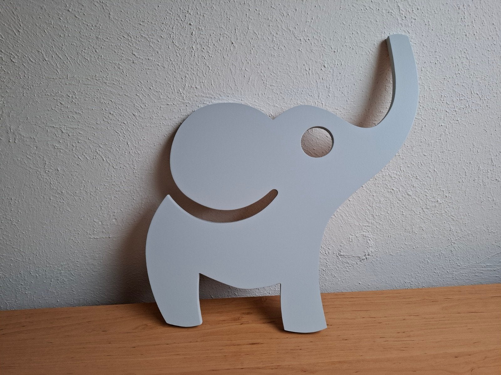 Heel leuk houten olifantlampje, Grijs, Ophalen, Zo goed als nieuw, Overige typen