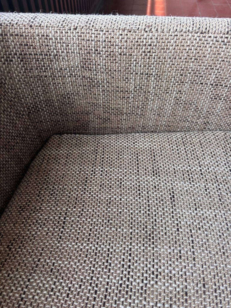 SET VAN 4 GESTOFFEERDE EETKAMERSTOELEN MET ARMLEUNINGEN, Ophalen, Gebruikt, Overige kleuren, Vier