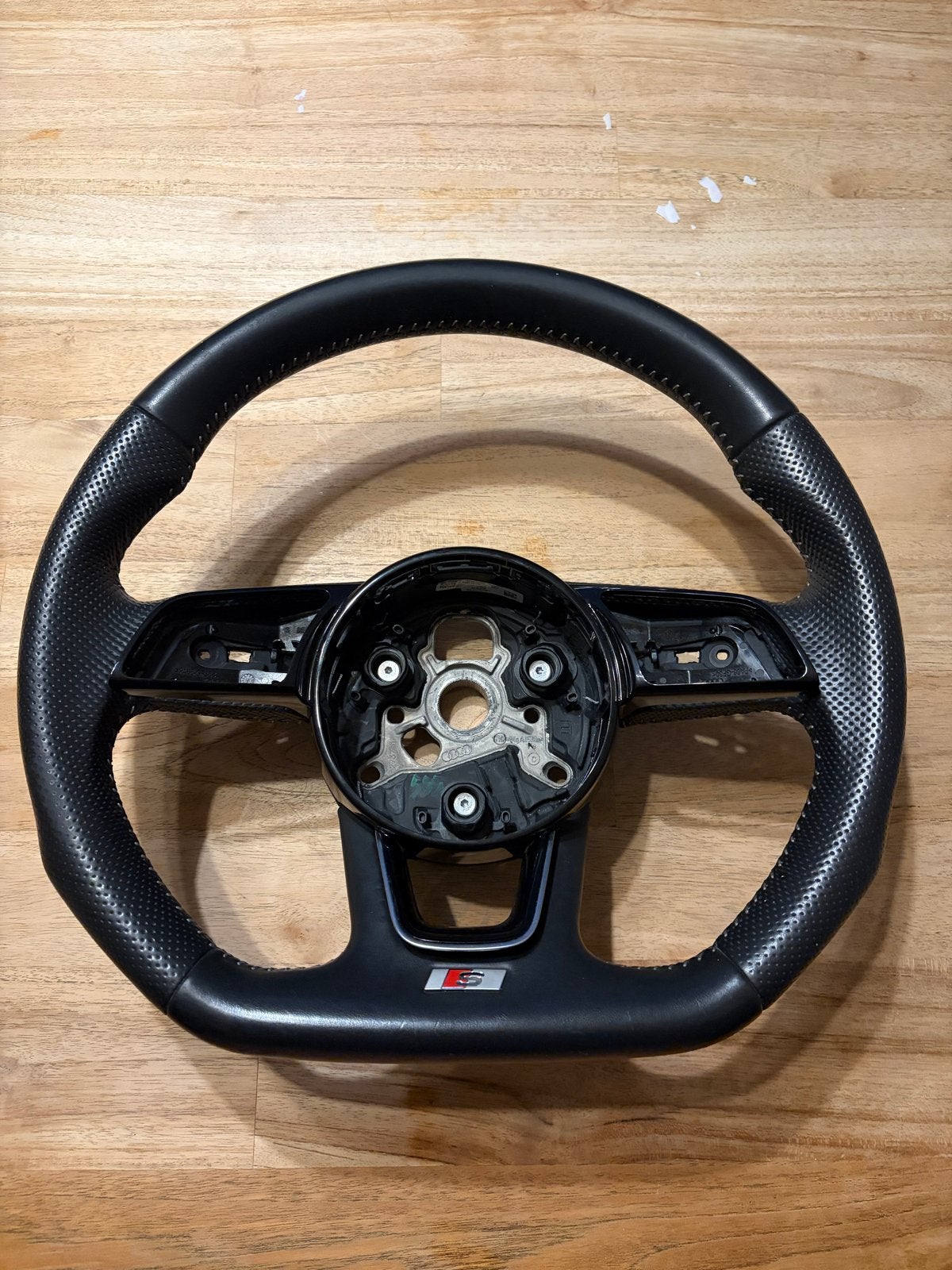 Audi S-Line Stuurwiel - Zwart Leder - Zo goed als nieuw, Auto-onderdelen, Ophalen of Verzenden, Gebruikt, Audi