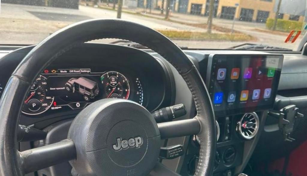 ‼️JEEP WRANGLER JK 3.8 V6 SAHARA SOFTTOP YOUNGTIMER‼️, Zwart, Cabriolet, Leder, Bedrijf