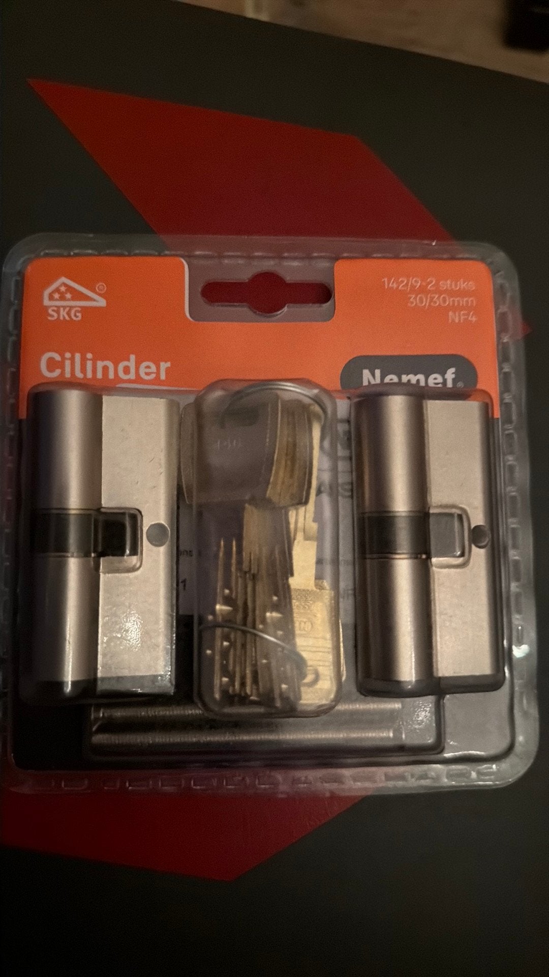 Nemef 142/9 Deur cilinders nieuw !!!, Ophalen of Verzenden, Nieuw, Overige materialen, Slot